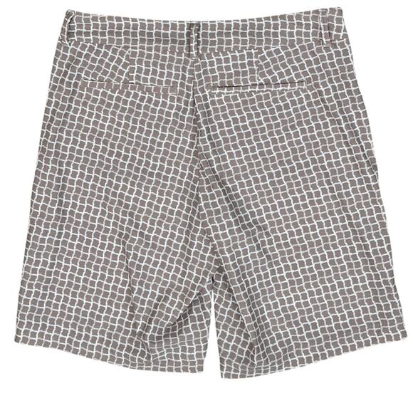 Spanx Sunshine Bermuda 10" Shorts In Bespoke Check Fawn - Picture 6 of 6
